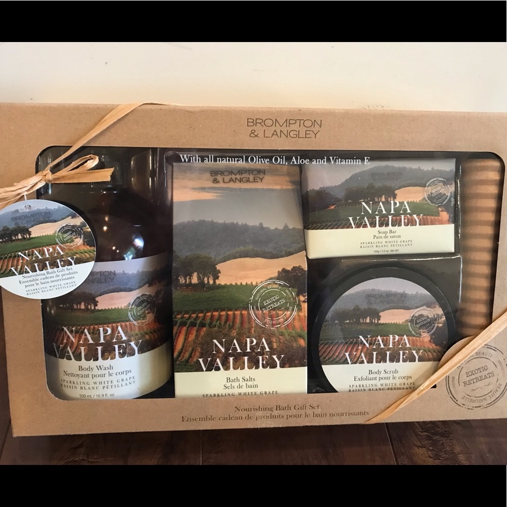NEW Brompton and Langley Napa Valley Nourishing Bath Gift Set